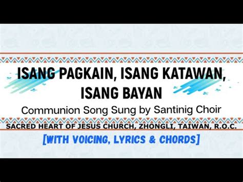 iisang panginoon iisang katawan lyrics|Catholic Songs: Isang Pagkain, Isang Katawan, Isang Bayan.